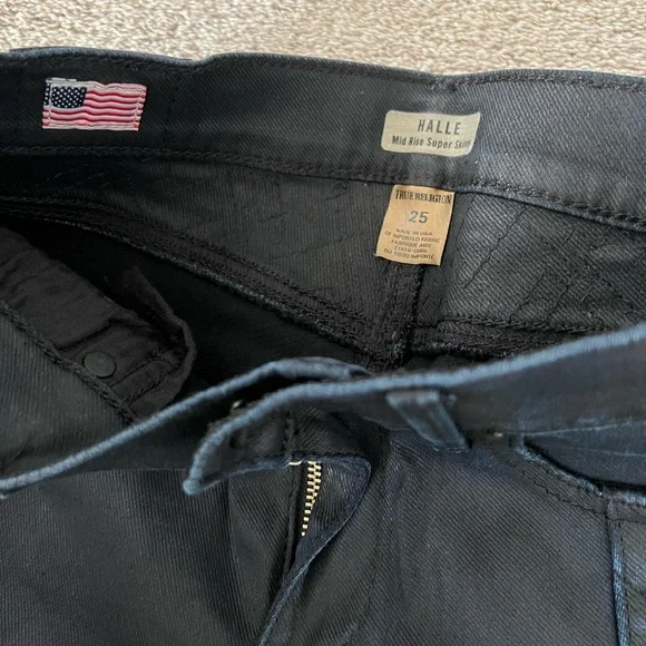 NEW True Religion “Halle” Mid-Rise Super Skinny Jeans – Size 25 – NWOT - Picture 11 of 13